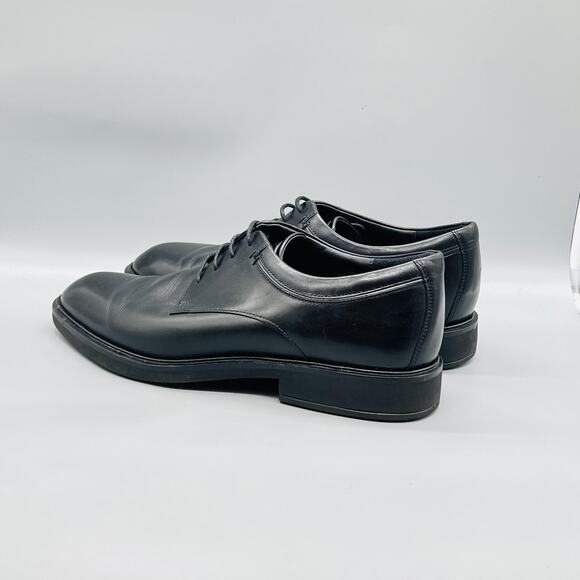 ECCO Shoes Mens 12 Black Leather Lace Up Derby Oxford Dress Comfort Classic main image 8